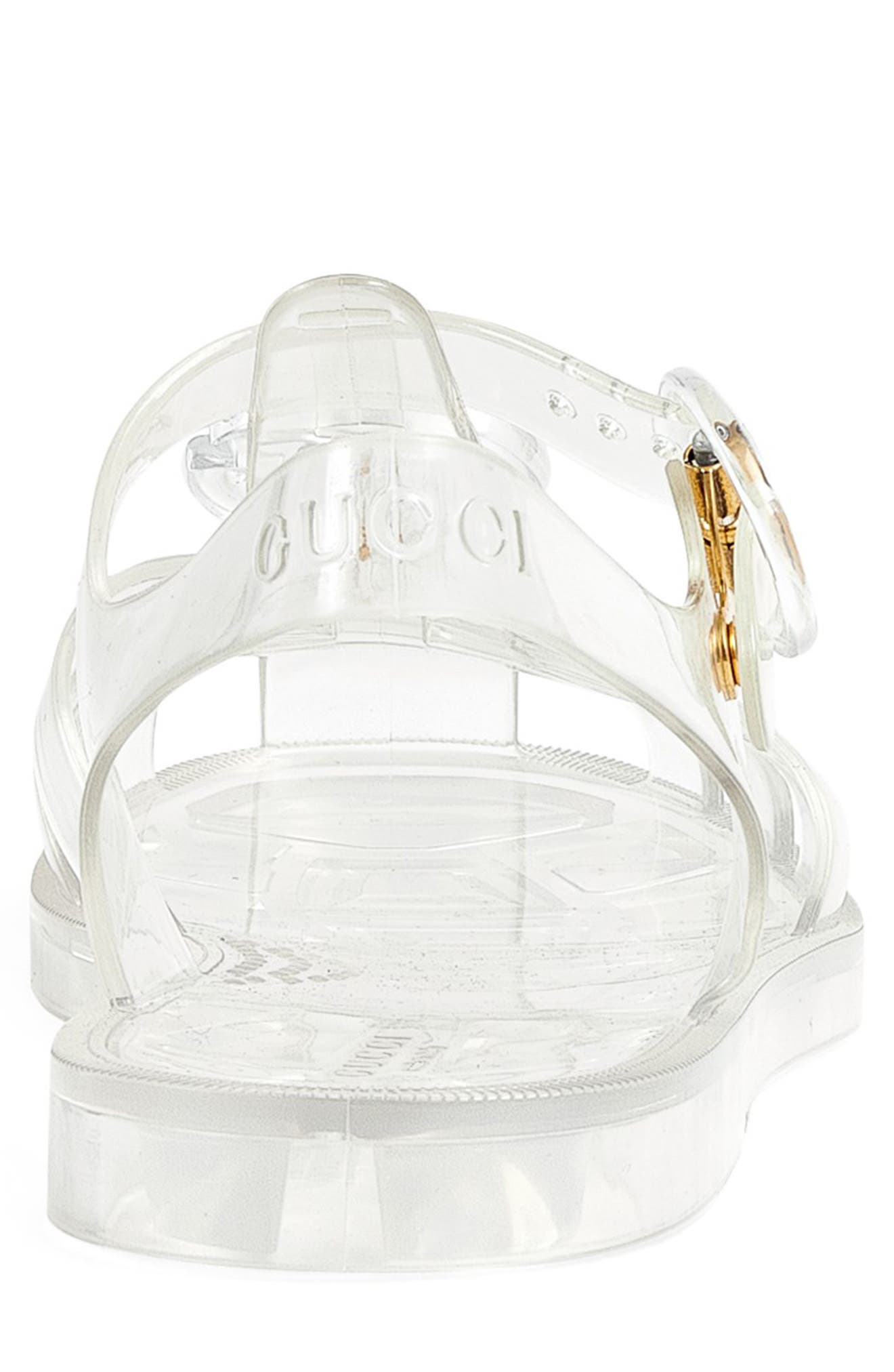 Gucci Jelly Fisherman Sandal, Alternate, color, 