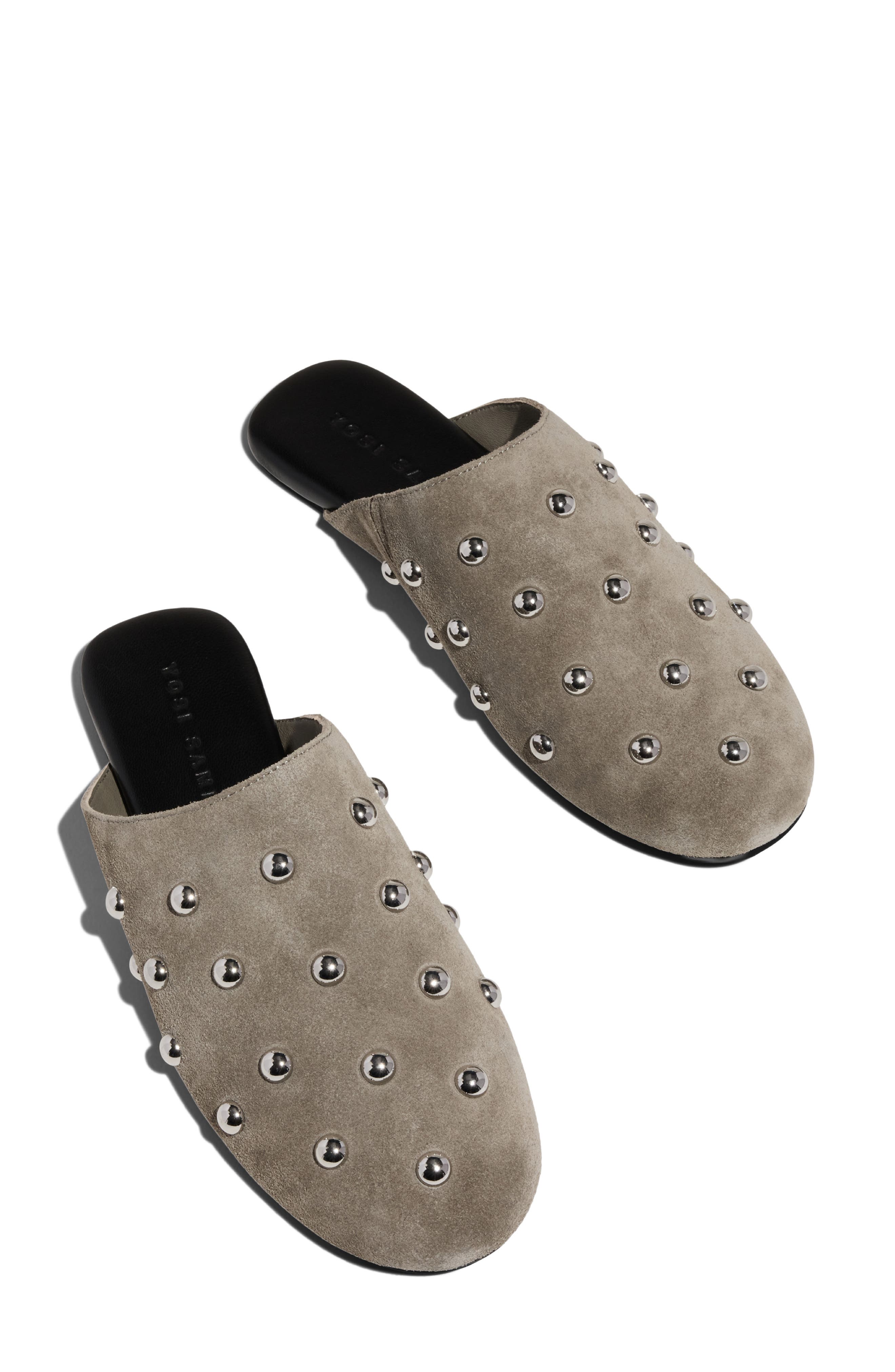 Yosi Samra Zoe Studded Mule, Alternate, color, Taupe