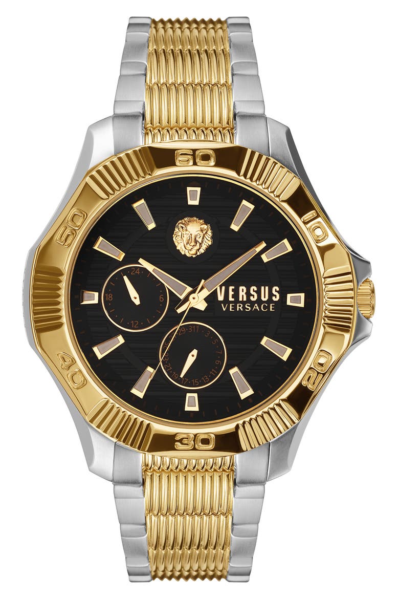 Dtla Multifunction Bracelet Watch, 46mm, Main, color, TWO TONE