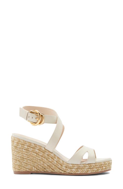 Stuart Weitzman Zuzu Espadrille Wedge Sandal In White