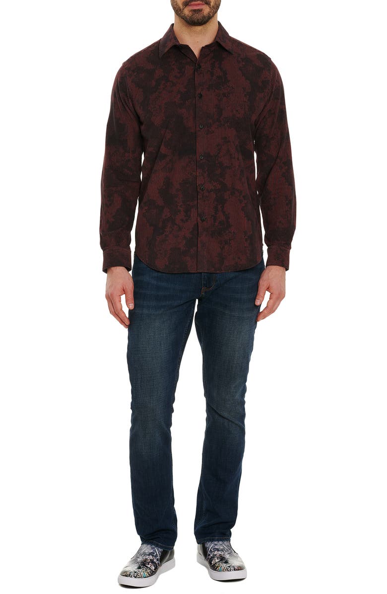 Robert Graham Nara Park Cotton Corduroy Button-Up Shirt, Alternate, color,