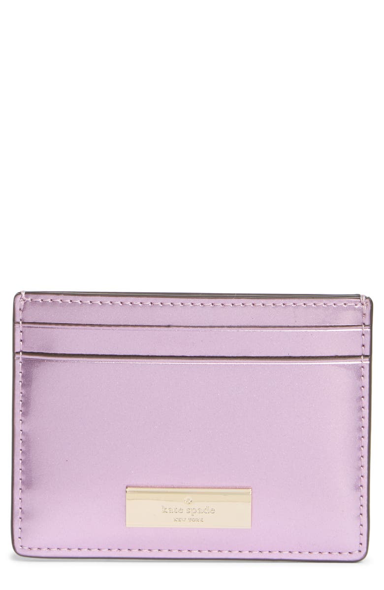 Kate Spade New York kenzie boxed small cardholder wallet, Main, color, Quartz Pink