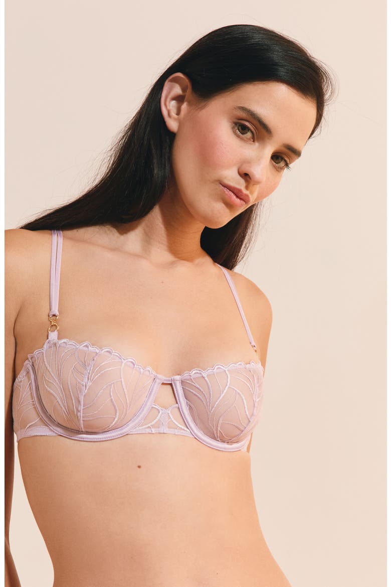 Envolee N°9 Embroidered Underwire Bra, Alternate, color, LILAC