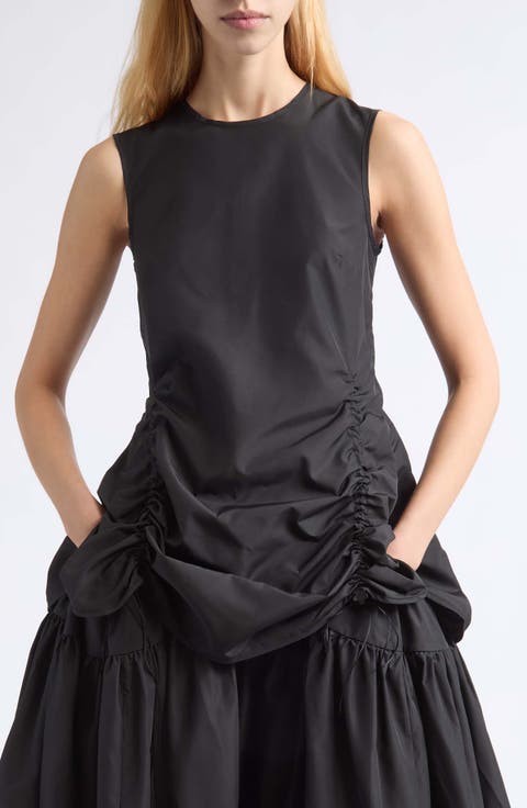Unika Ruched Recycled Faille Top