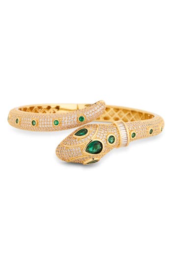 Eye Candy Los Angeles Cz Snake Cuff Braclelet