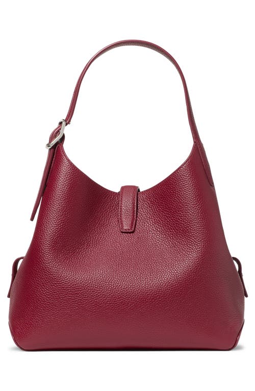 Kate Spade New York Deco Pebbled Leather Shoulder Bag In Red
