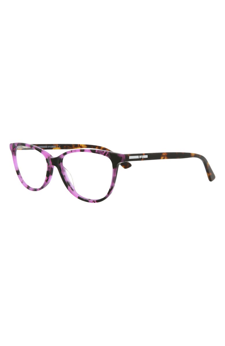 MCQ 54mm Core Cat Eye Optical Glasses, Alternate, color, Avana Avana Transparent