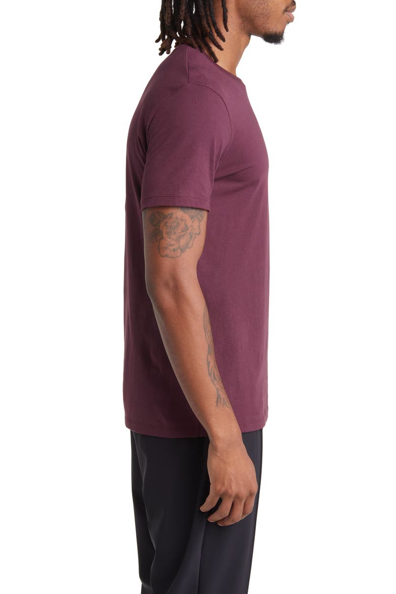 Crewneck Pima Cotton T-Shirt, Alternate, color, WINETASTING