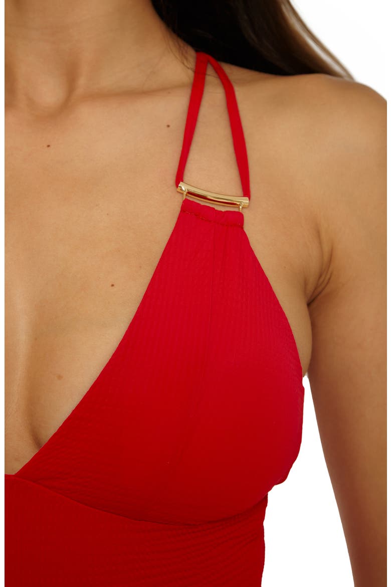 Riviera One-Piece Swimsuit, Alternate, color, APPLE
