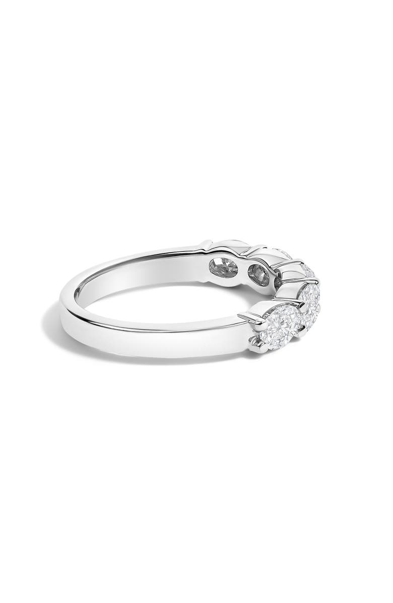 Haus of Brilliance 14K White Gold 1 1/4 Cttw Lab Grown Oval East West Band Ring, Alternate, color, White Gold