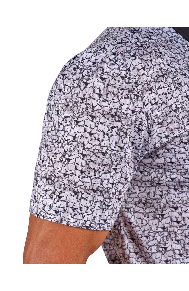 Black Clover Longhorn Polo, Alternate, color, Black