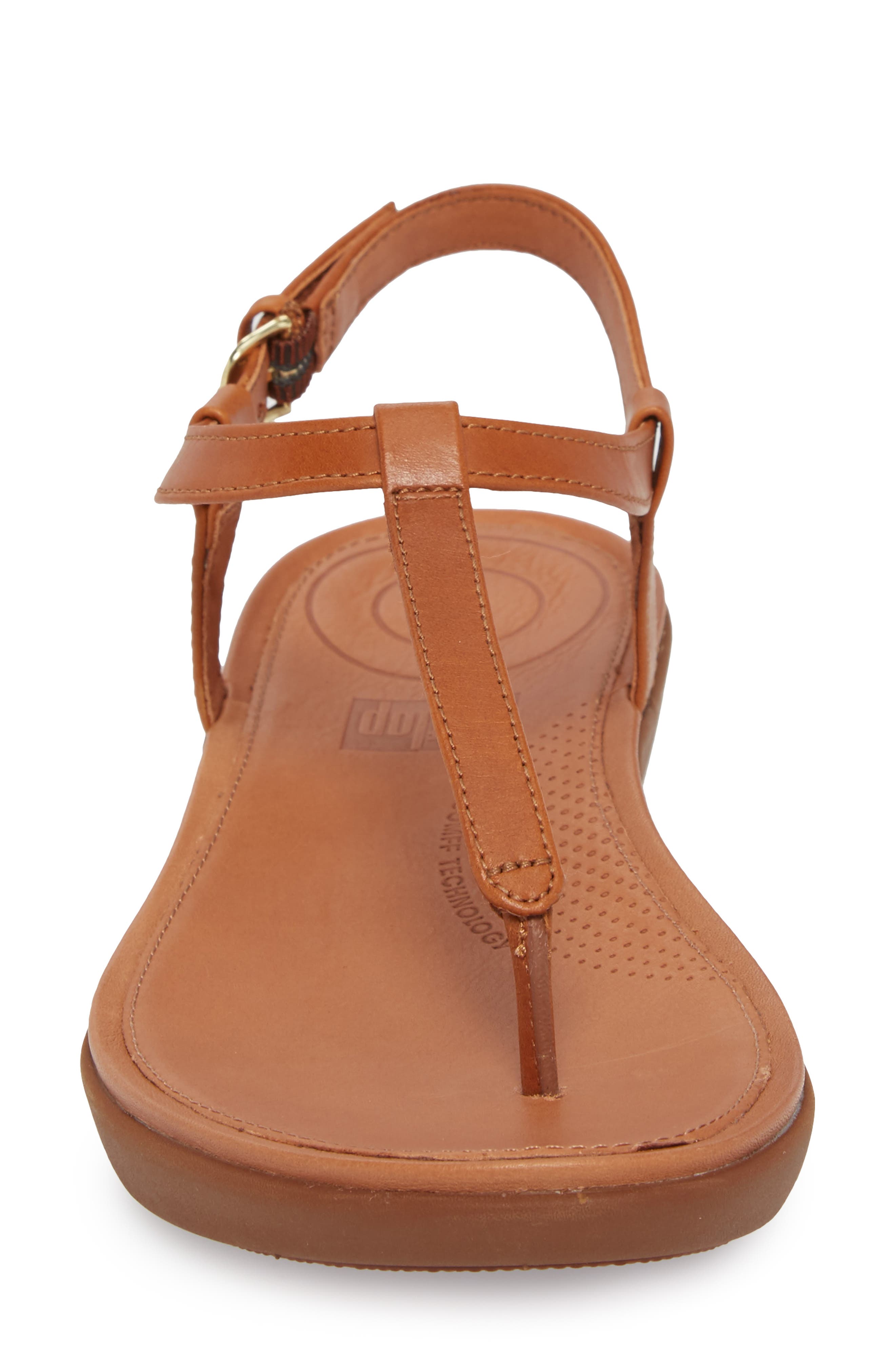 Tia Thong Sandal, Alternate, color, CARAMEL LEATHER