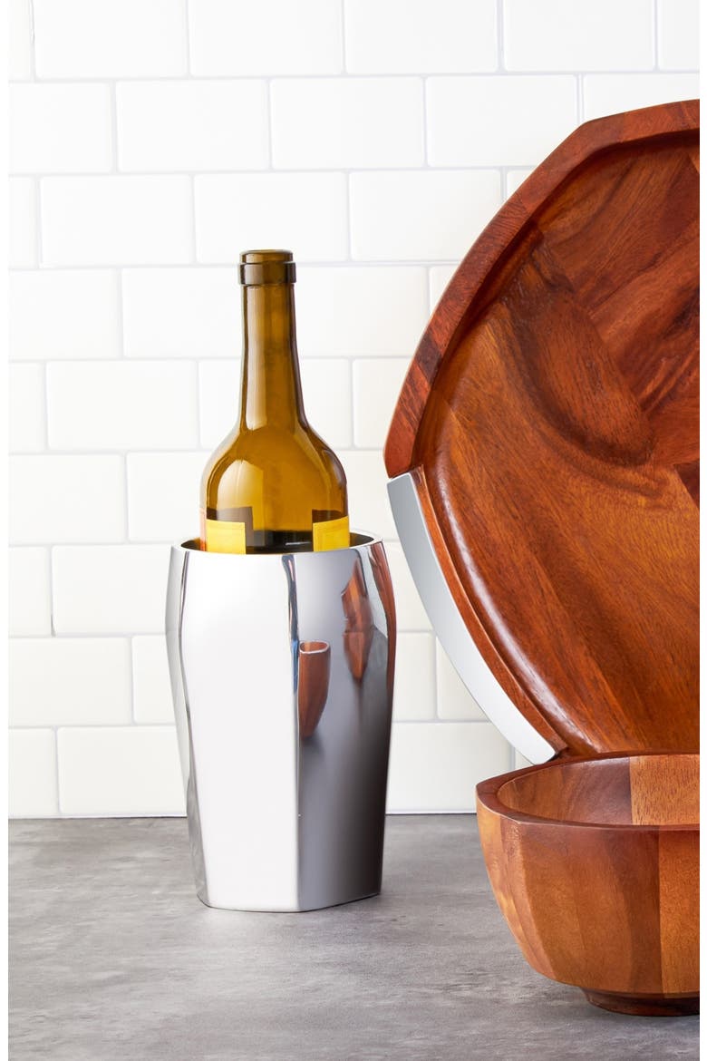 Rivet Wine Chiller, Alternate, color, SILVER