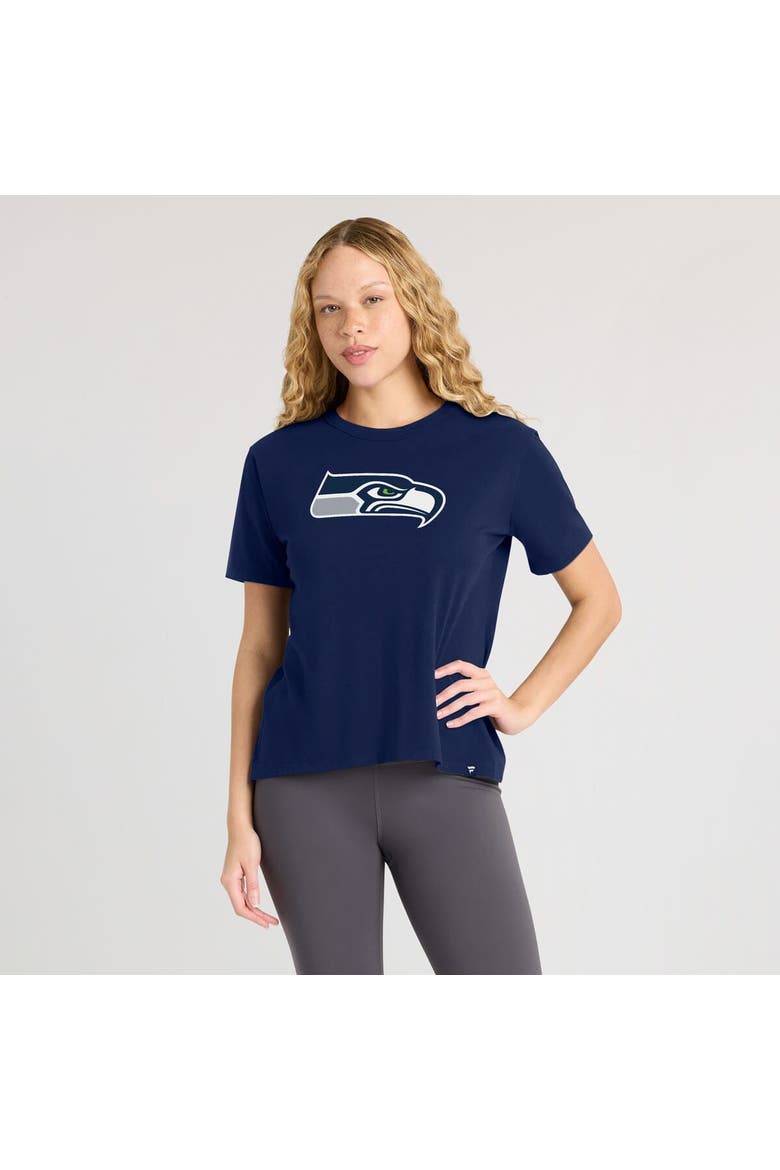 Women's Fanatics College Navy Seattle Seahawks Essential Legacy T-Shirt, Alternate, color, College Navy