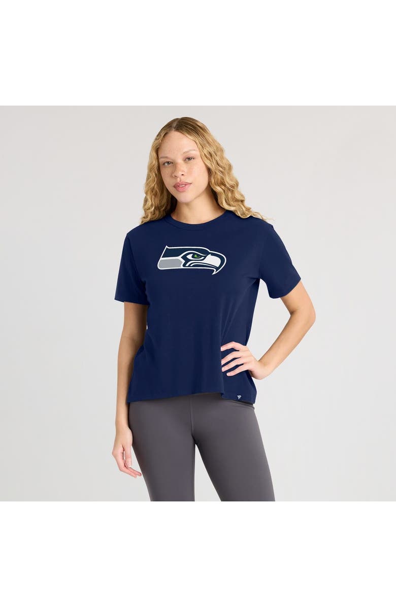 FANATICS Women's Fanatics College Navy Seattle Seahawks Essential Legacy T-Shirt, Alternate, color, College Navy