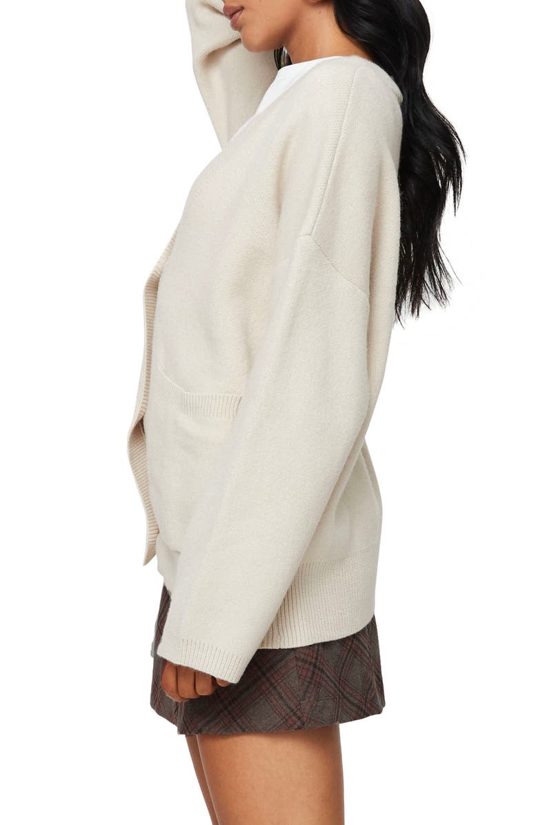 Princess Polly Burke Cardigan, Alternate, color, Cream