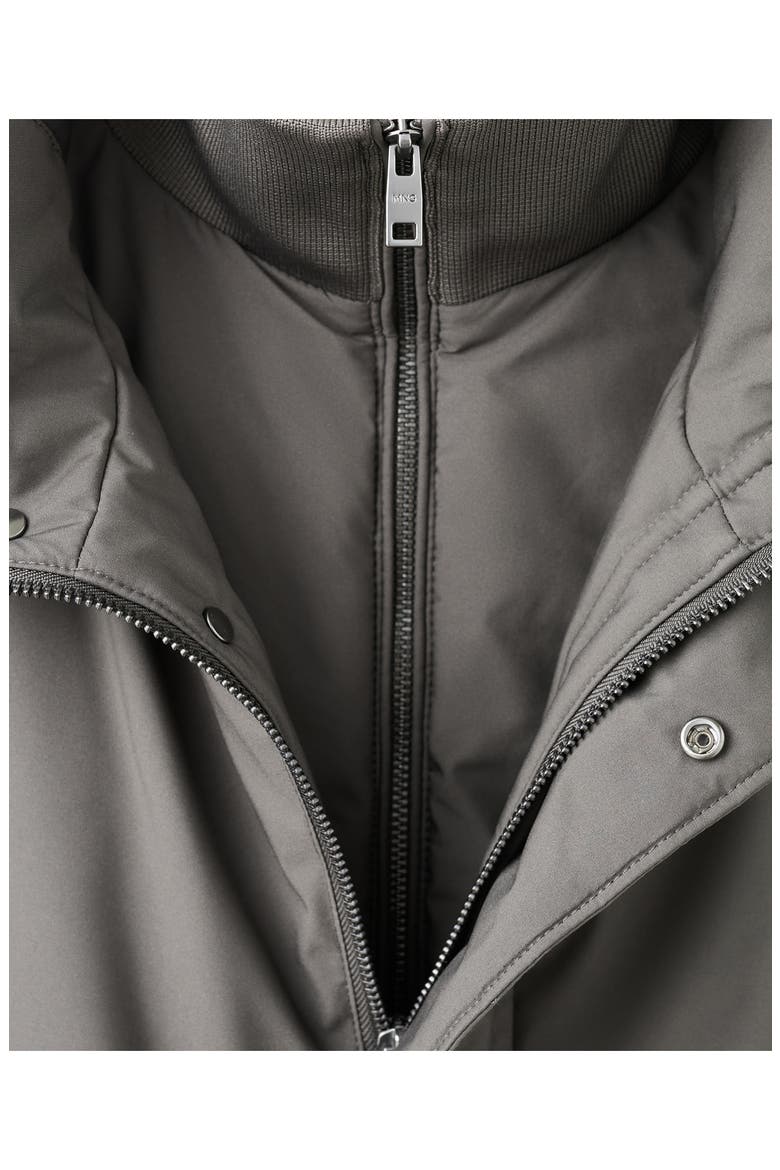 Water Repellent Insulated 3-in-1 Coat, Alternate, color, GREY