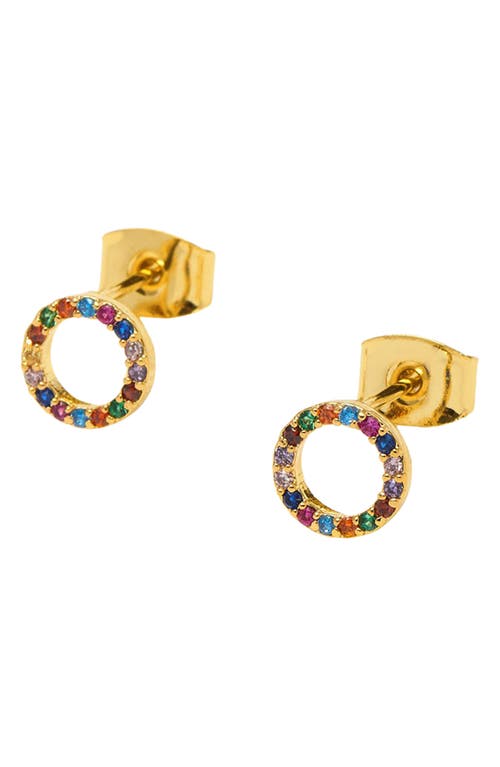Estella Bartlett Cubic Zirconia Circle Stud Earrings