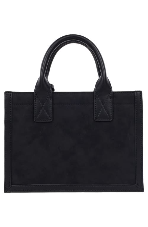 True Religion Top Handle Box Tote Bag In Black