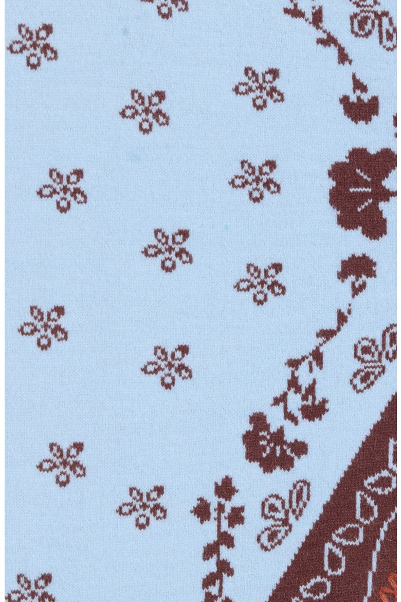 Whipstitch Bandana Triangle Scarf, Main, color, LIGHT BLUE