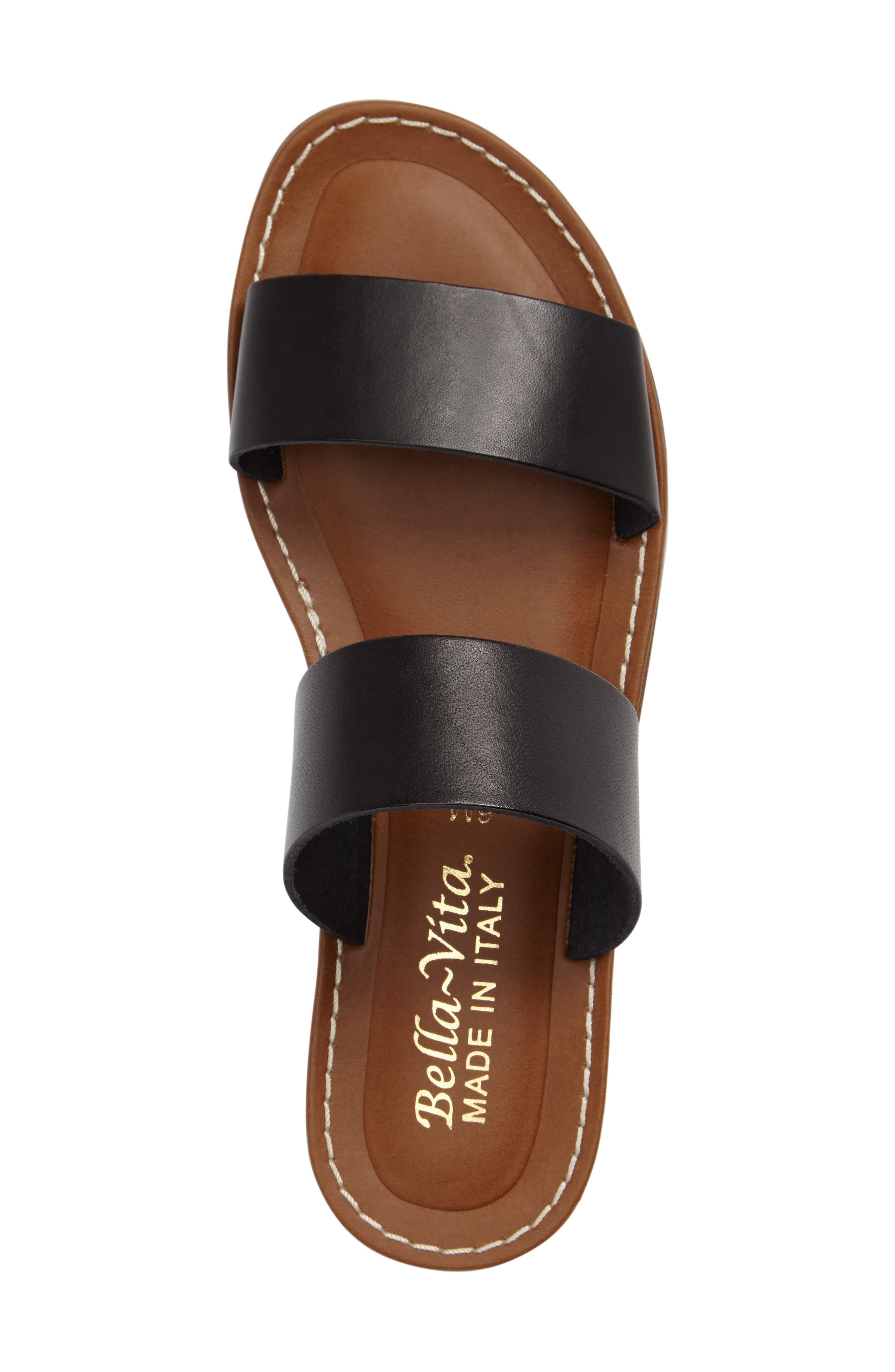 Imo Slide Sandal, Alternate, color, BLACK LEATHER