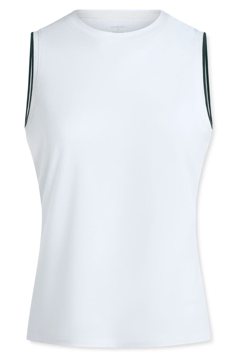 Arton Performance Tank, Alternate, color, WHITE/ FOREST