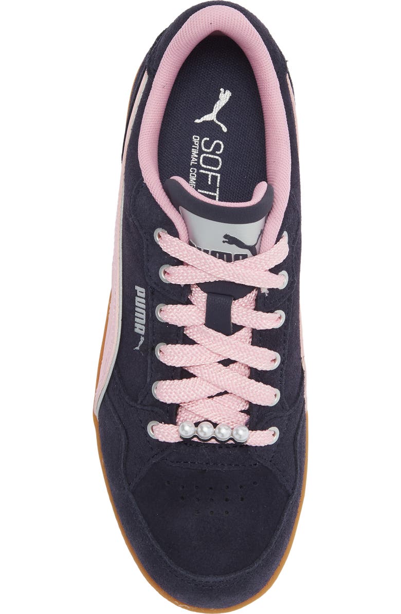 PUMA K-Moda SD Sneaker, Alternate, color, New Navy/ Pink Shimmer/ Silver