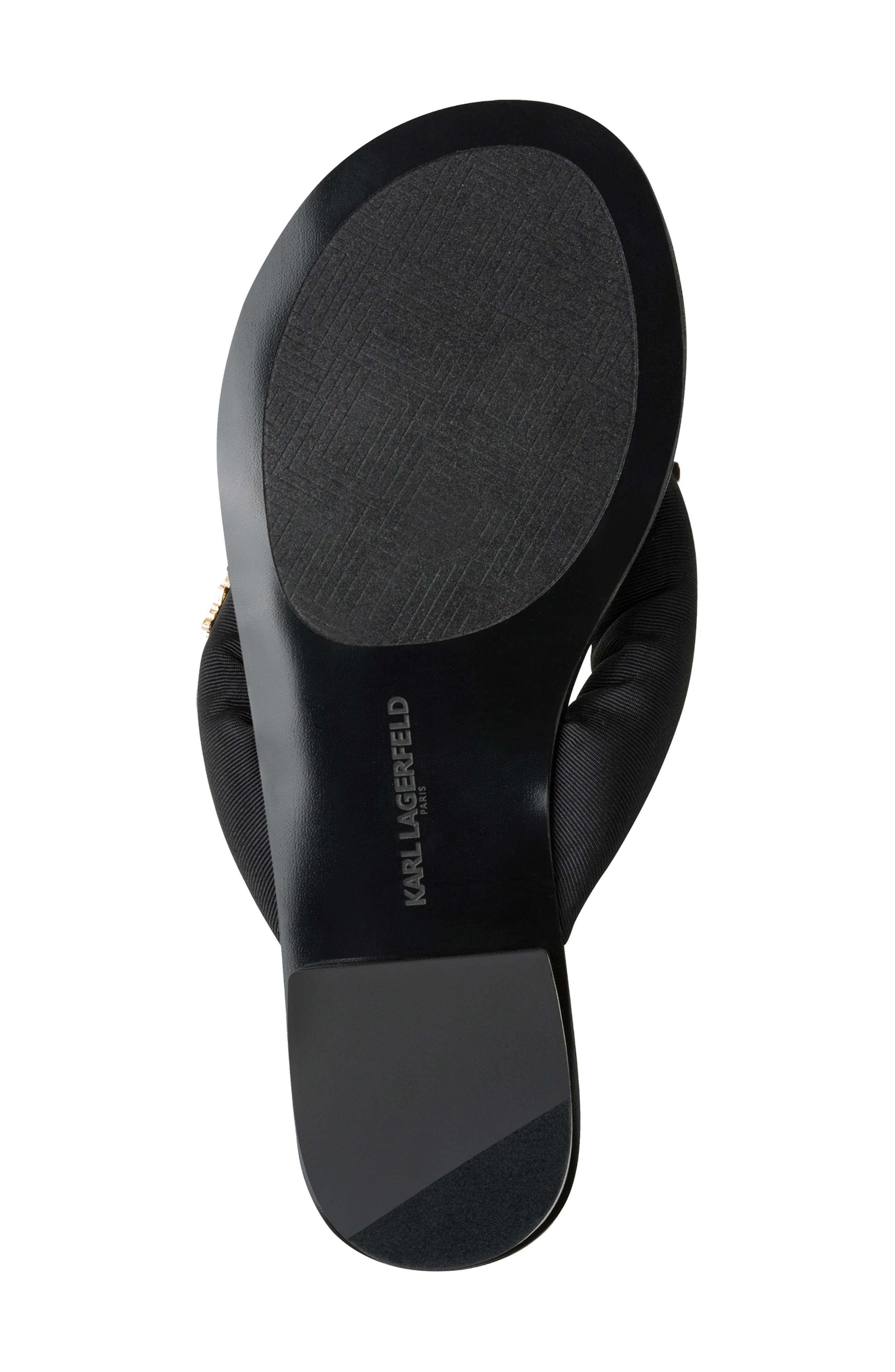 KARL LAGERFELD PARIS Ceejay Rue Pins Flip Flop, Alternate, color, 