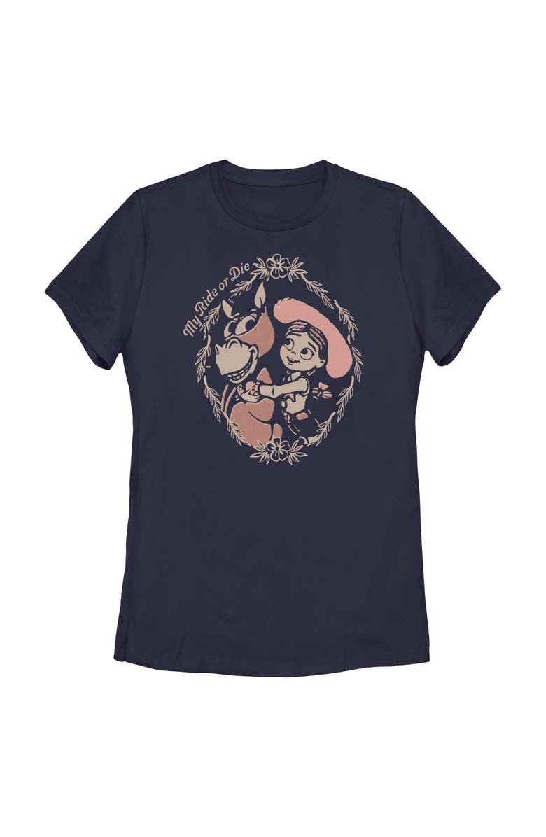 Toy Story 5 Women's Toy Story 5 Jessie And Horse My Ride Graphic T-Shirt, Main, color, Navy Blue