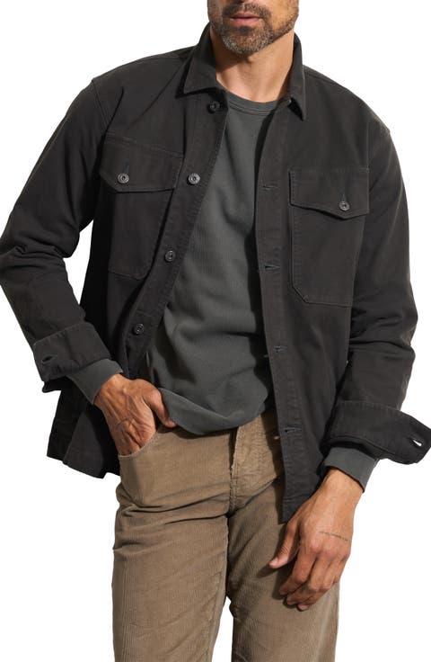 Odessa Mid Century Cotton Stretch Twill Shirt Jacket