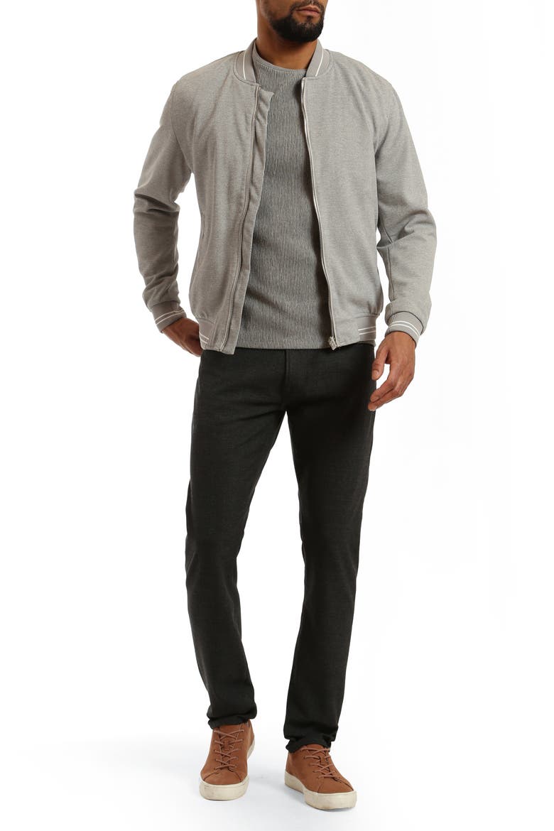 Verona Slim Fit Five-Pocket Pants, Alternate, color, SMOKE ELITE CHECK