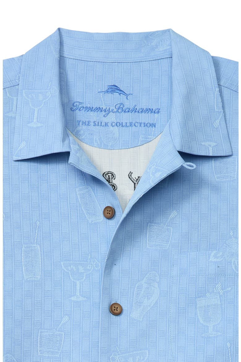 Drinks Well with Others Embroidered Silk Camp Shirt, Alternate, color, CANYON SKY