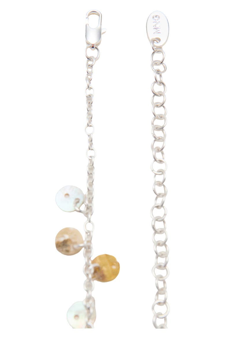 Button Embellished Chain Belt, Alternate, color, SILVER