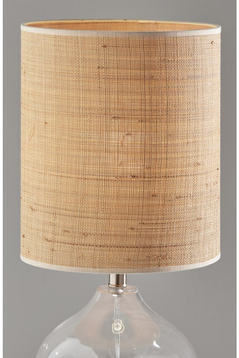 Emma Large Table Lamp, Alternate, color, CLEAR GLASS / STEEL NECK
