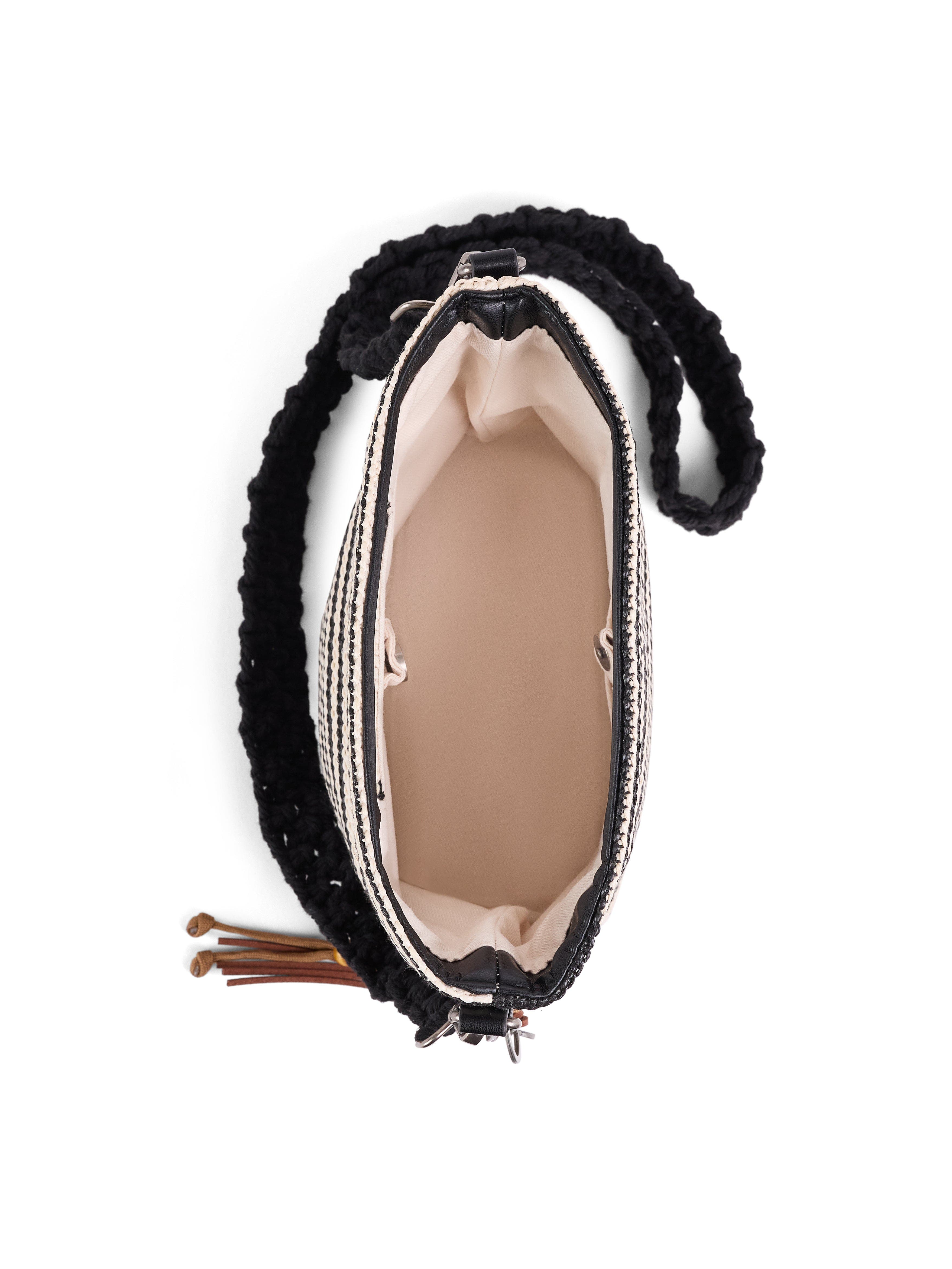 Wilt Palermo Mini Tote, Alternate, color, Black Bone Stripe