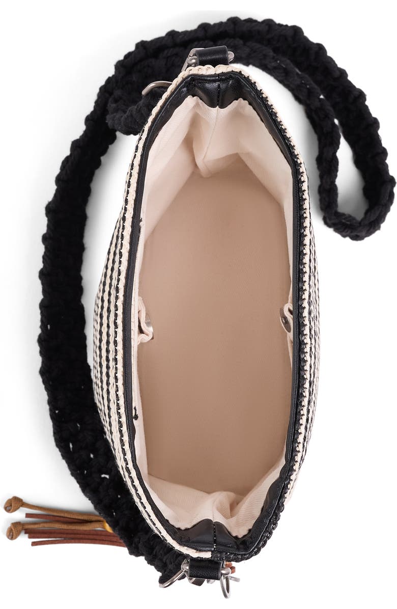 Wilt Palermo Mini Tote, Alternate, color, Black Bone Stripe