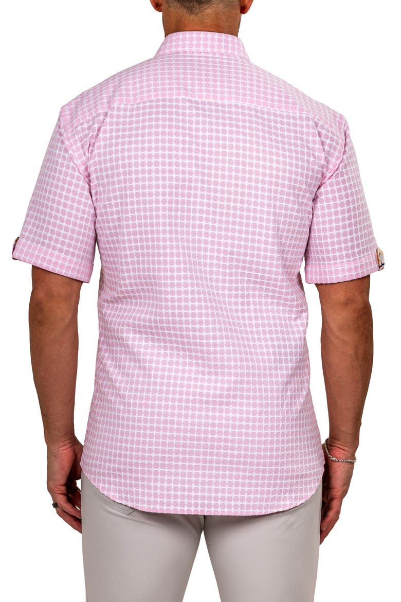 Galileo Marthy Short Sleeve Button-Up Shirt, Alternate, color, PINK
