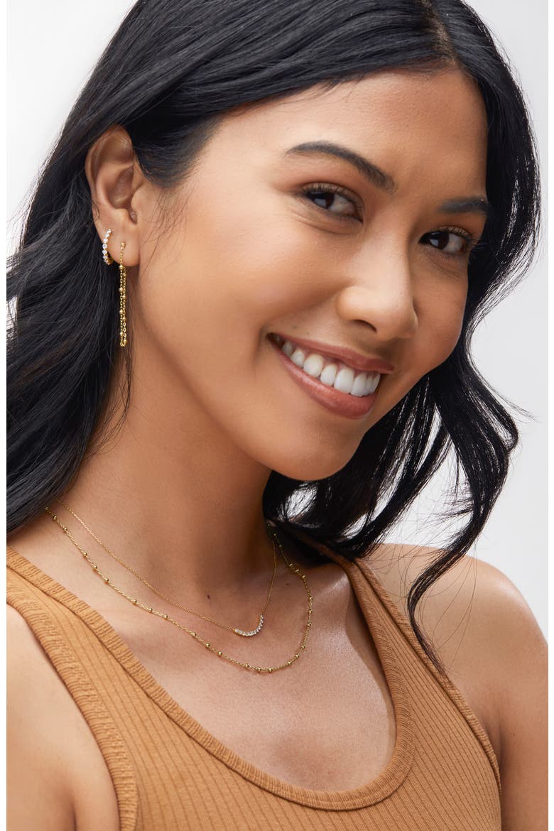 Mykonos 14K Gold Station Necklace (Nordstrom Exclusive), Alternate, color, 14K YELLOW GOLD