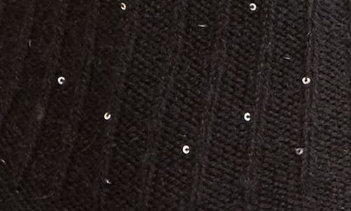 Nordstrom Sparkle Crew Socks In Black