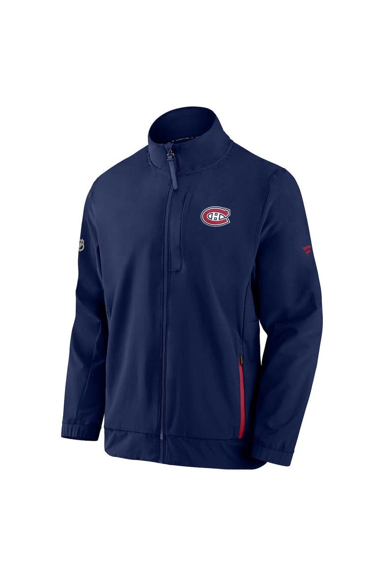 Men's Fanatics Branded Navy Montreal Canadiens Authentic Pro Rink Coaches Full-Zip Jacket, Alternate, color, Navy