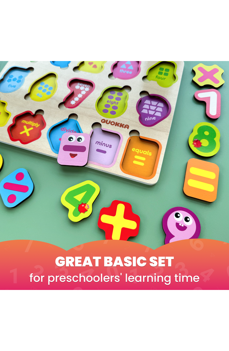 Quokka Wooden Puzzle Set for Toddlers - Educational Puzzles, Alternate, color, Abc Numbers