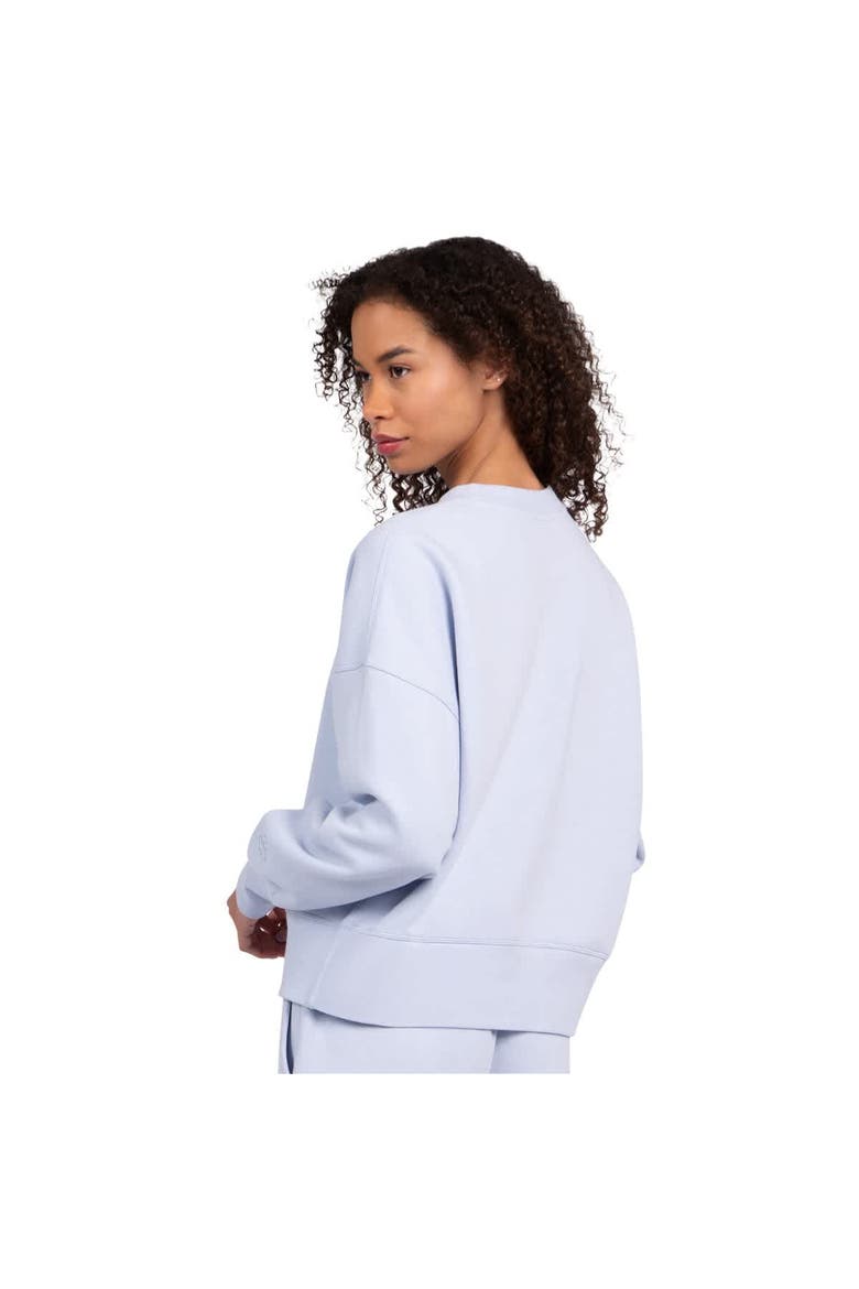 Women's Starter Light Blue New York Mets Pastels Boxy Fleece Sweatshirt, Alternate, color, Light Blue