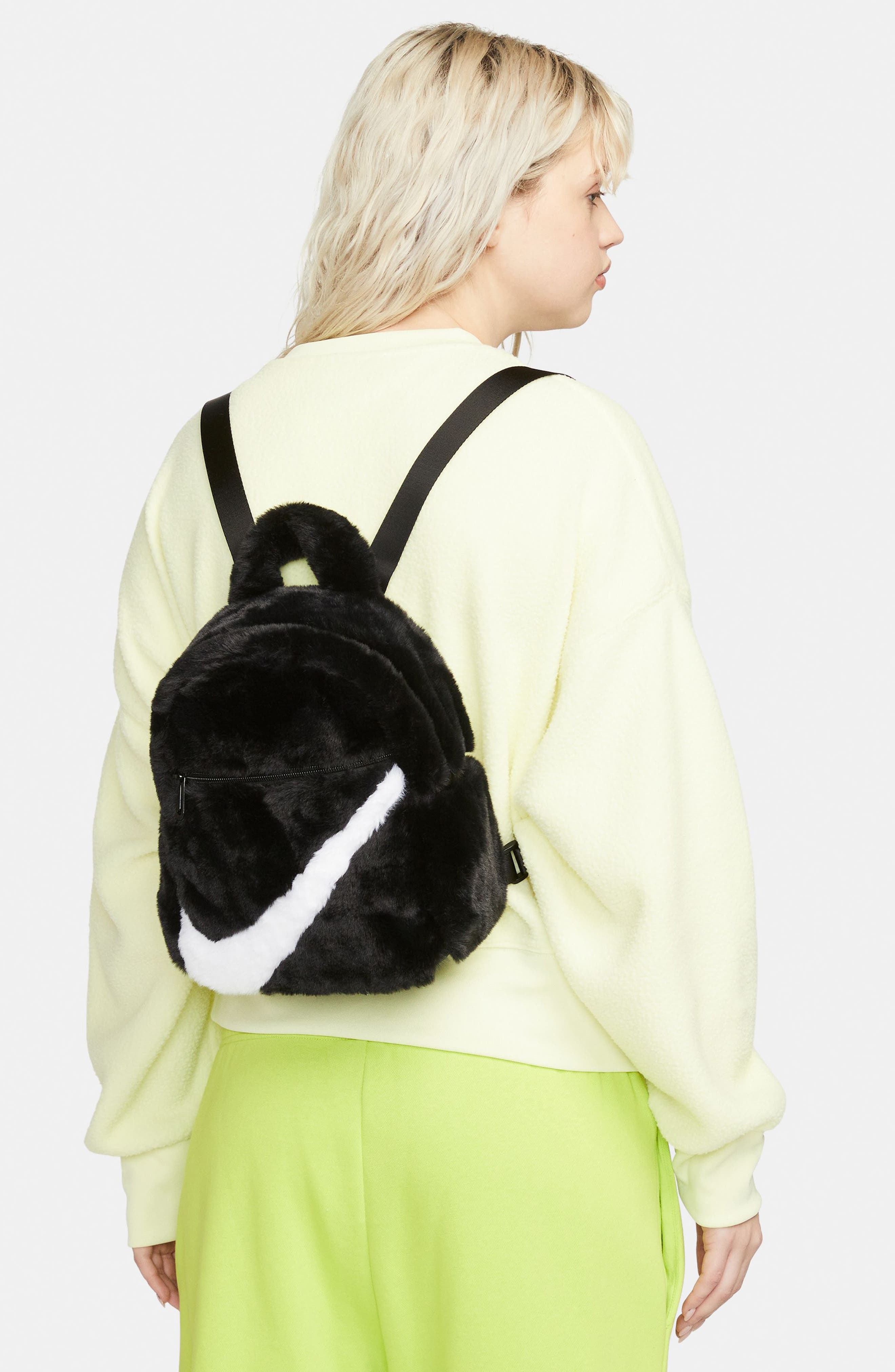 Nike Sportswear Futura 365 Faux Fur Mini Backpack, Alternate, color, 