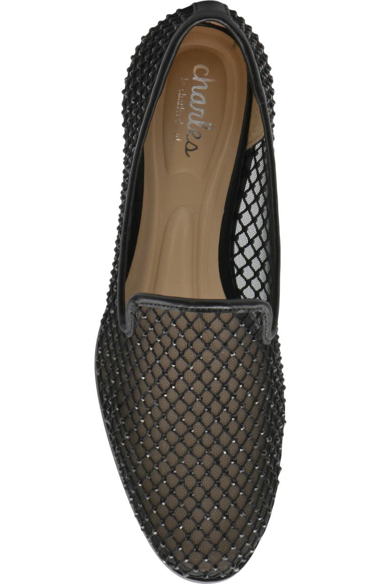 Charles by Charles David Forrest Rhinestone Mesh Loafer, Alternate, color, Black-Mesh