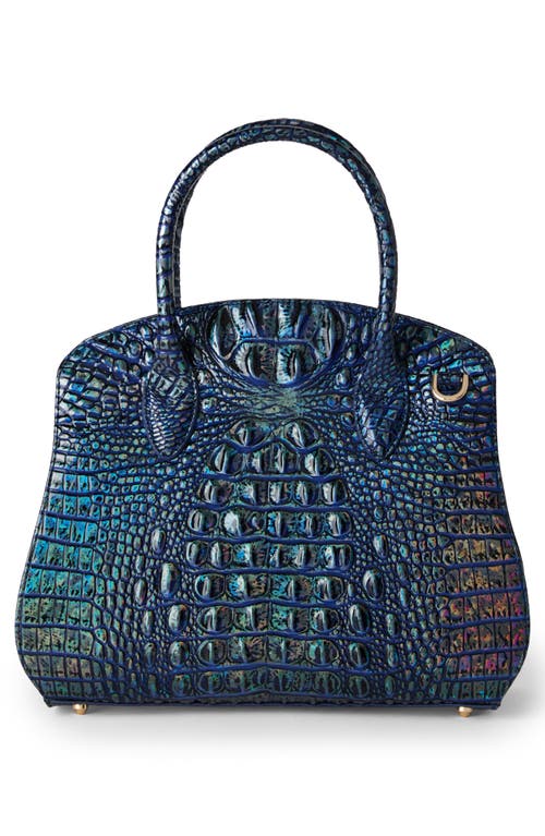 Brahmin Rosetta Croc Embossed Leather Satchel