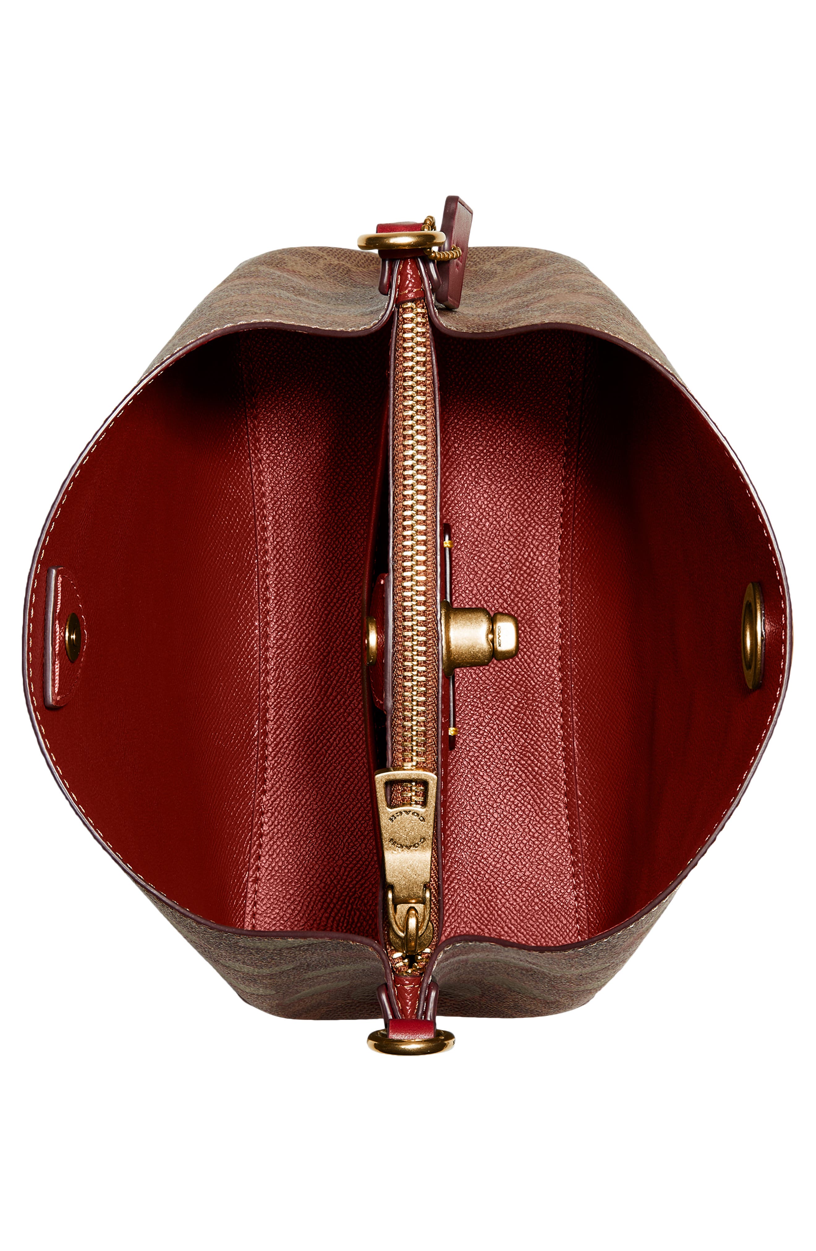 COACH Signature Coated Canvas & Hearts Crossbody Bag, Alternate, color, 