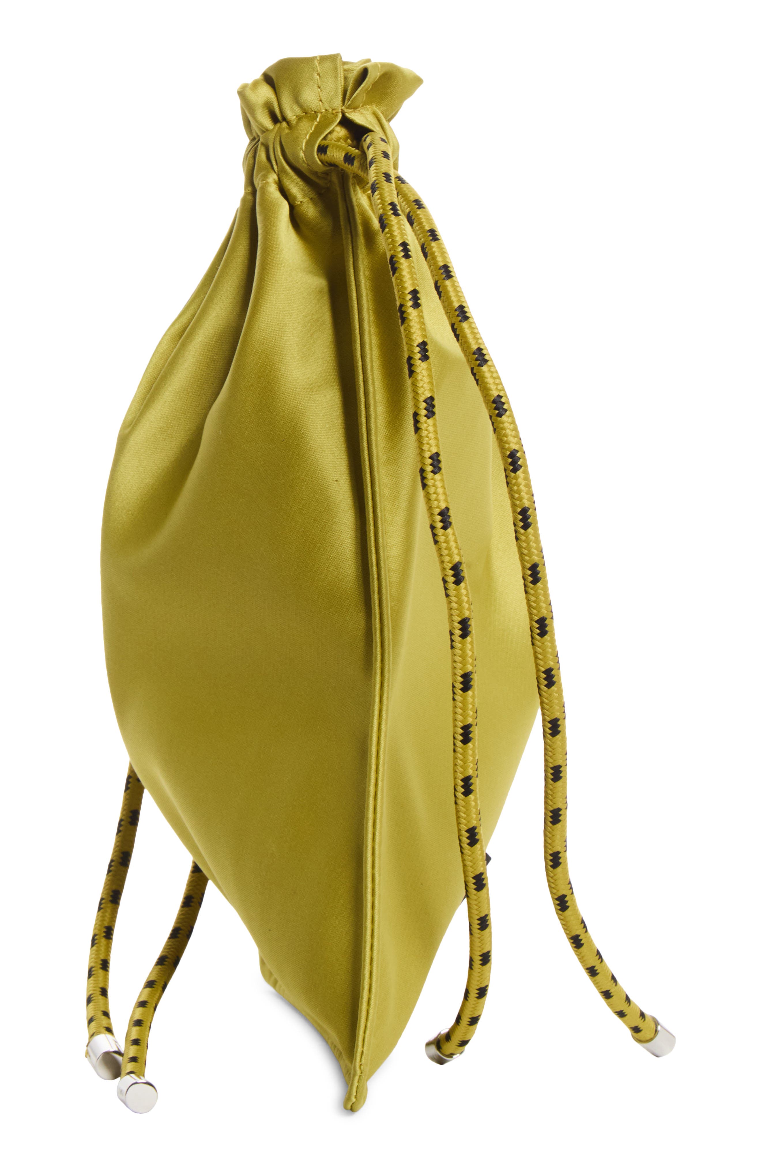 Satin Bucket Bag, Alternate, color, CITRON