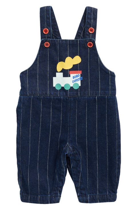 Choo Choo Organic Cotton Denim Overalls (Baby)