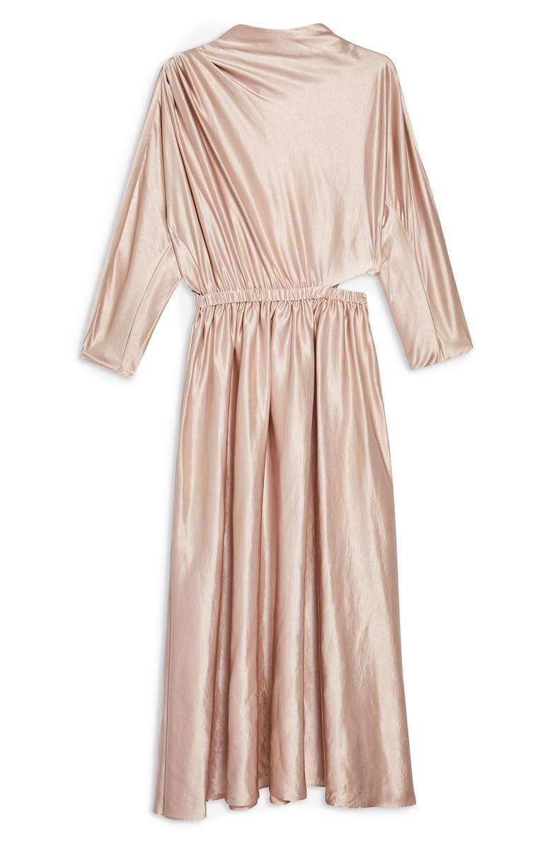 Topshop Satin Maxi Dress, Alternate, color, 