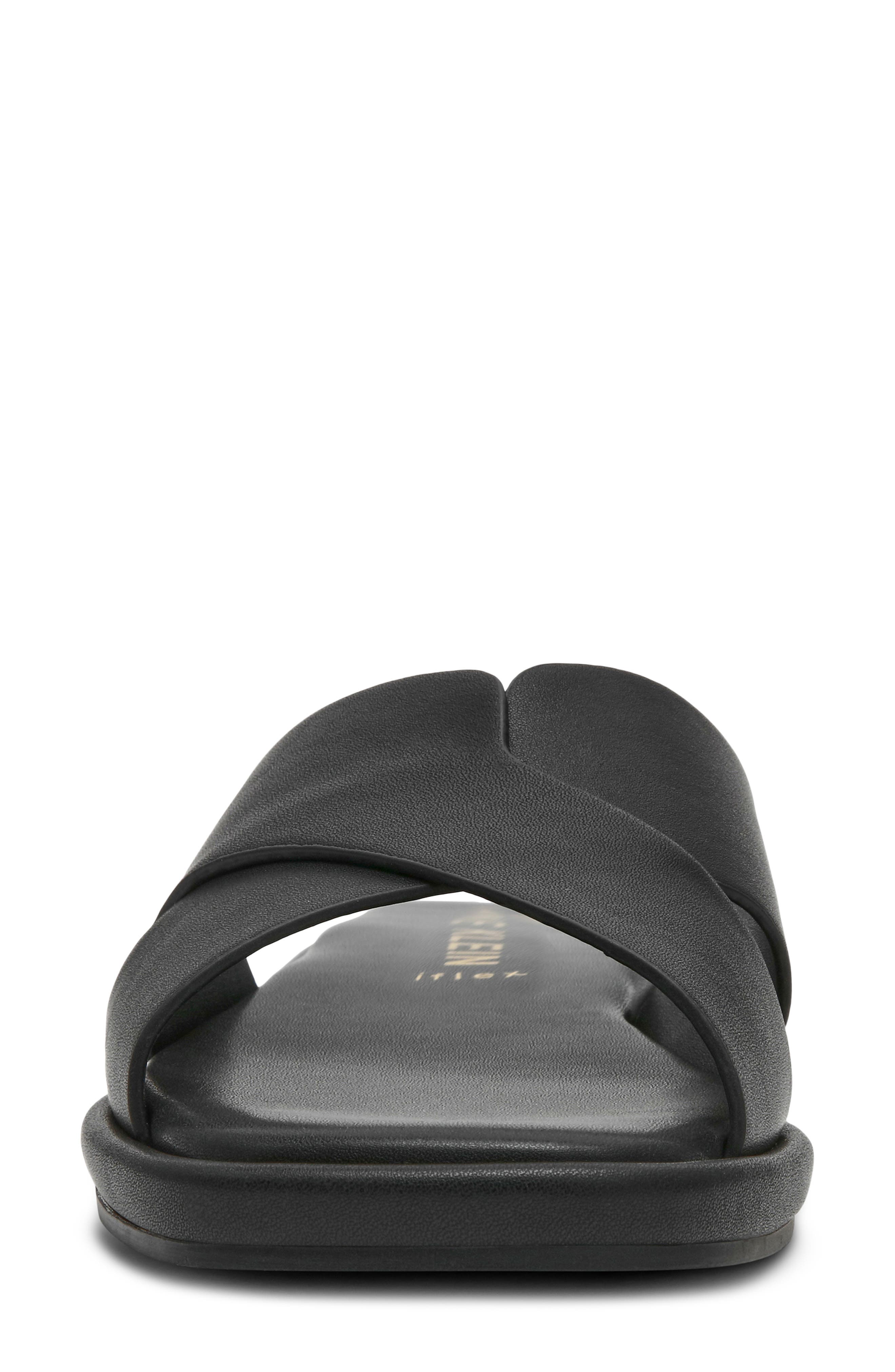 Anne Klein Khloe Crossover Strap Slide Sandal, Alternate, color, 